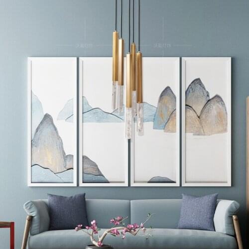 Modern light luxury all-copper dining room chandelier seating corner lamp bedroom bedside bar crystal lamp