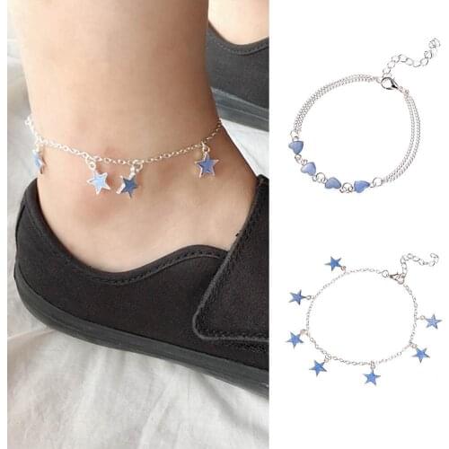 Luminous Anklet Adjustable Elegant Alloy Ankle Beach Bracelet Ankle Beach Bracelet Extended Chain Fashion Trendy