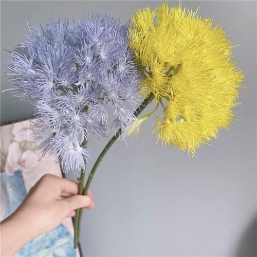 Dandelion branch plastic artificial flowers landscape flower arrangement supplies fake plants Christmas Decor