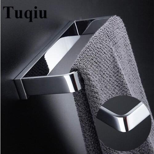 Vidric Fashion square Towel Ring Solid Brass Toilet Towel Hanger Storage Shelf Towel Rail Wall mounted Bathroom Accessories