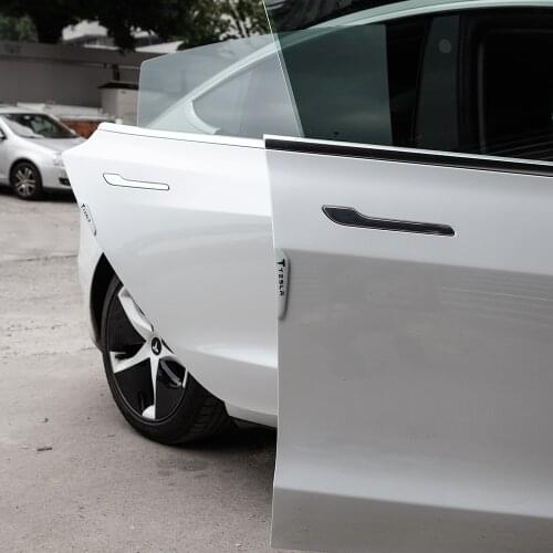 Vxvb New For Tesla Model 3 2021 Accessories Car Door Bumper Protector Door Guard Protective Model Y S X Three Model3 Accessory