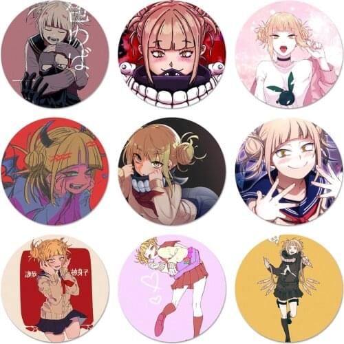 58mm Himiko Toga Icons Pins Badge Decoration Brooches Metal Badges For Clothes Backpack Decoration