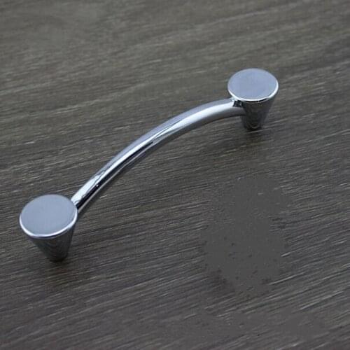 128mm fashion simple modern furniture handle shiny silver kitchen cabinet dresser cupboard drawer handle Chrome knob 5
