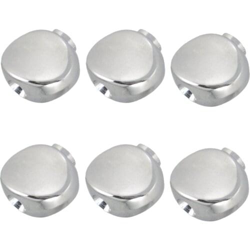 6 Pieces Zinc Alloy Guitar Strings Knob Tuning Pegs Tuner Heads Concave Type