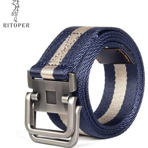 Big Size Outdoor Tactical Men’s Belt Braided Nylon Military Combat Belts with Double Ring Buckle Emergency Survival Waist Belt