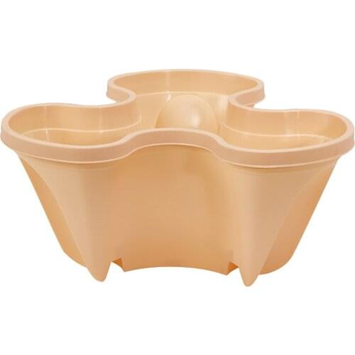 Plant Pot Tower PP Three-dimensional Three-petal Flowerpot DIY PP Portable Garden Accessories Stackable Strawberry Planter