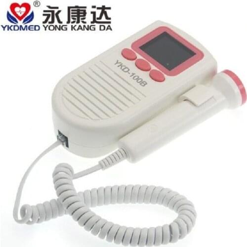 Fetal Heart rate Monitor Home Pregnancy Baby Fetal Sound Heart Rate Detector LCD Display No Radiation