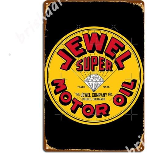 Jewel Super Motor Oil Metal Signs Plaques Living Room Funny Cinema Garage Tin sign Posters