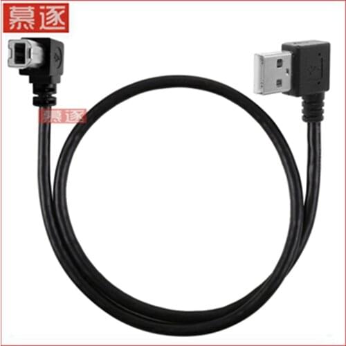 0,5 M-1M Right angle USB 2,0 A Stecker nach Rechts Abgewinkelt B Männlich 90 grad Drucker Scanner Kabel