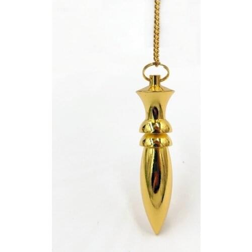 Copper Pyramid Reiki Pendant Charms Chakra Amulet Pendulum Natural Stone Amulet Healing Meditation Pendulums for Men Women