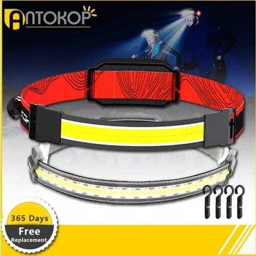 Powerful Headlamp 3Modes USB Rechargeable Sports Headlamps Rechargeable Led Headlamp Built in Battery Portable Lighting Lights