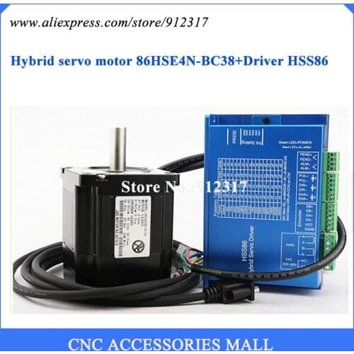 Nema34 Full Closed Loop High Speed Stepping Motor Kit 4Nm Stepper Motor + Driver Hybrid Servo Set