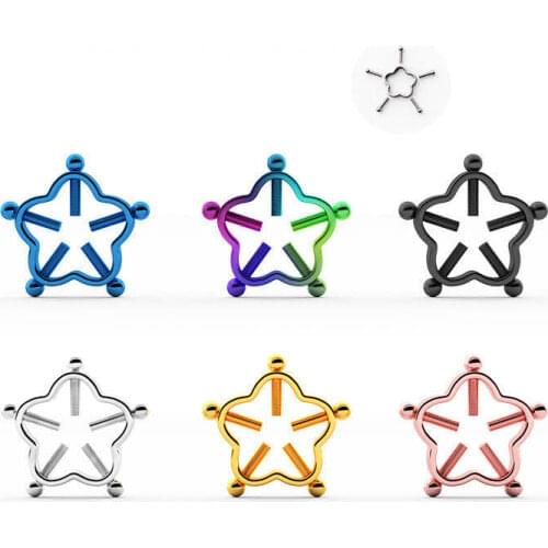 2020 New Sexy Adjustable Screw Non-Piercing Fake Piercing Nipple Ring Shield Body Jewelry Nipple Clamps Adult Game for Women