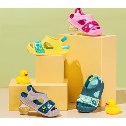 2021 new summer children sandals girls and boys hole shoes non-slip soft baby toddler cartoon shoes