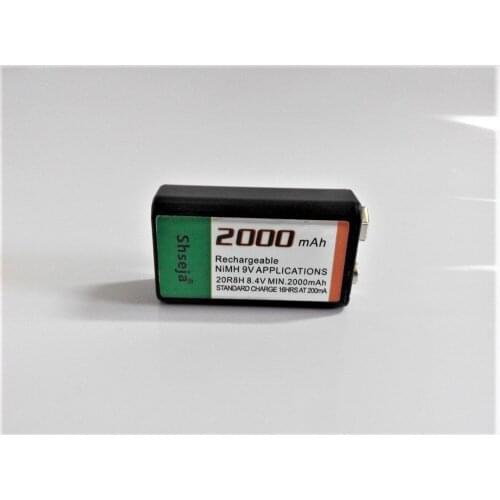 NEW 10pcs 9v 2000mAh Ni-MH Rechargeable 9 Volt NiMH Battery