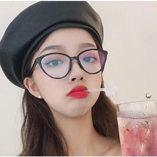 Fashion Women Cat Eye Eyeglasses Men Myopia Optical Glasse Frame Eye Glasses Computer Transparent Clear Frame Oculos