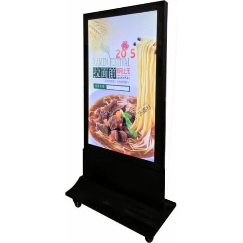 Outdoor Free standing LED Restaurant Menu Slim Light Box Duoble Sided Display Magnetic Panel 600mmx900mm