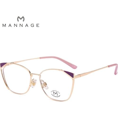 Simple Fashion Cat Eye Glasses Frame Women Exquisite Anti-blue Optical Eyeglasses Female Spectacles Oculos Feminino