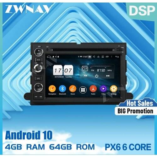 PX6 Android screen 10.0 Car Multimedia player For Ford Fusion Explorer F150 Edge Expedition car audio radio stereo GPS head unit