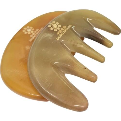 Comb Buffalo Horn Massage Guasha comb Traditional Massage 100% buffalo horn