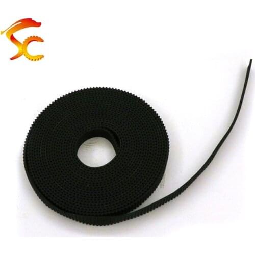 High quality 4Meters GT2 Timing belt 2GT 9MM Width 9mm rubber GT2 9MM open belt for 3D Printer Wide=(9mm)