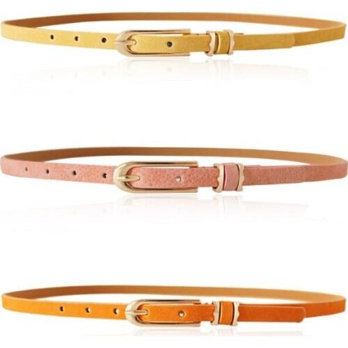 Free shipping new trench gold plated buckle Leopard PU leather thin waist belt fashion female decoration jean strap belts women