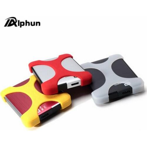 Alphun 2.5" Portable External Hard Disk Drive Bag Carry Case Cover Silicon Rubber Case for WD,Sony 2.5 Inch Portable Hard Drive