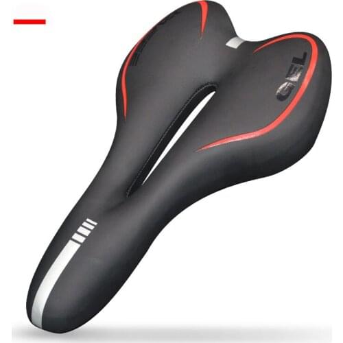 Bicycle Saddle PU Leather Surface Sponge Filling Comfortable Riding Seat Shockproof Bicycle Saddle