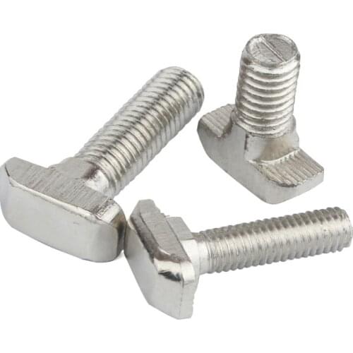 10Pcs/5Pcs M5 M6 M8 T Hammer Head T Bolt Aluminum Connector T head bolts Screws for 20/30/40/45 Aluminum Profiles