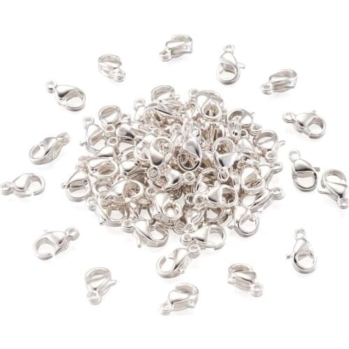 100pcs 304 Stainless Steel Lobster Claw Clasps Hooks For Jewelry Making Supplies Bag Keychain DIY Accessories