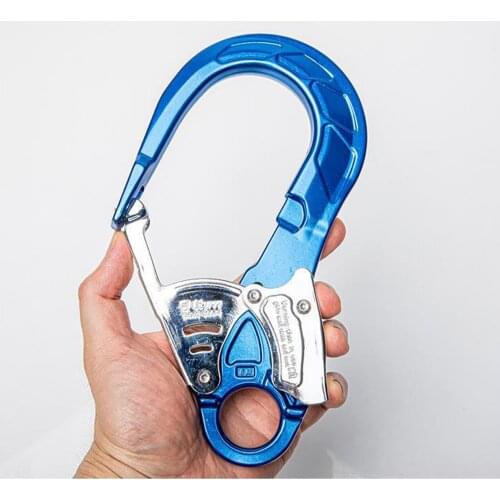 23KN Climbing Lanyard Lock Snap Hook Clip Tree Rock Fall Arrest Carabiner