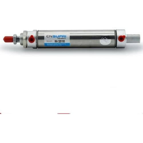 Free shipping Pneumatic Stainless Air Cylinder 20MM Bore 50MM Stroke , MA20X50-S, 20*50 Double Action Mini Round Cylinders