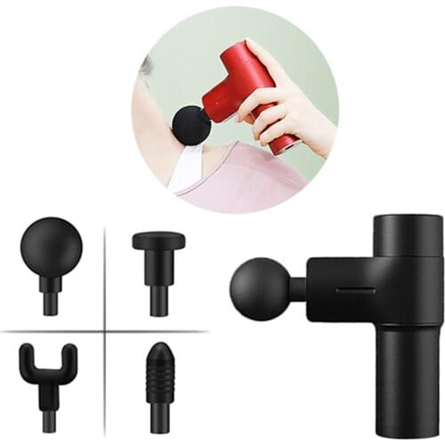 Mini Quiet Massage Gun Deep Tissue Muscle Massager for Pain Relief for Athletes Office Workers 4 Speed Percussion Massager
