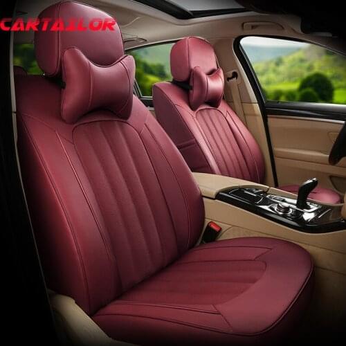 CARTAILOR Car Seat Cover Styling for BMW X6M Seat Covers & Accessories for Cars Cowhide & Artificial Leather Seats Supports Set