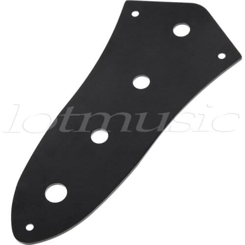 Black Metal 4-Hole Control Plate For Electric Guitar Parts Replacement