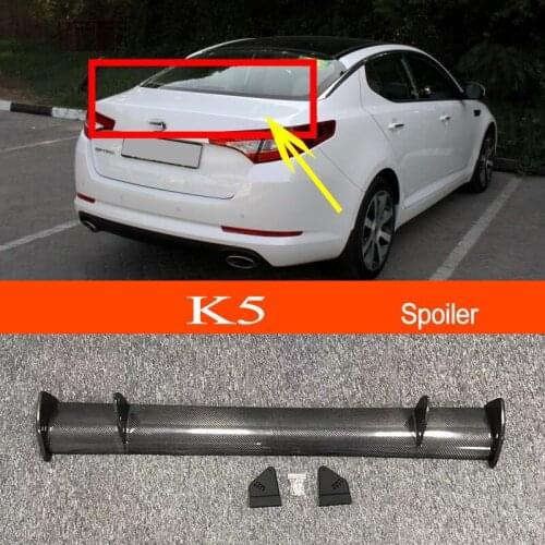 K5 2011 2012 2013 Real Carbon Fiber GT-style Car-styling Sporty Rear Trunk Wing Spoiler for KIA K5 K5 2011 2012 2013 Sedan