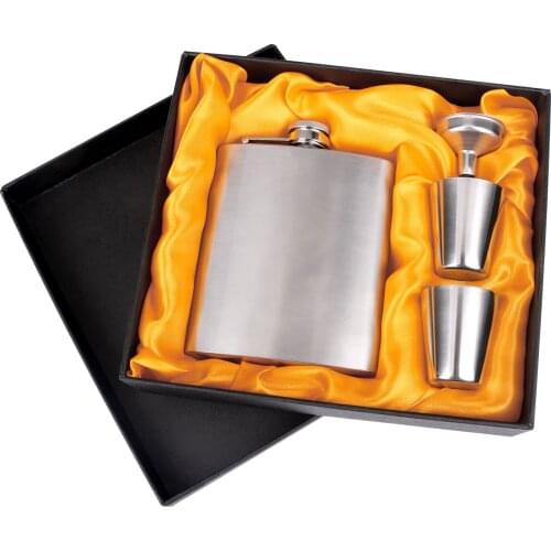 7oz Wine Whisky Pot Bottle Hip Flasks Drinker Alcohol Bottle Portable Drinkware Kit With 2 Stainless Steel Caps 1 Funnel