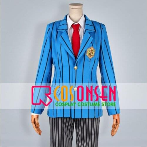 COSPLAYONSEN Yowamushi Pedal Hakone Academy Uniform Cosplay Costume Blue Black Color All Szie
