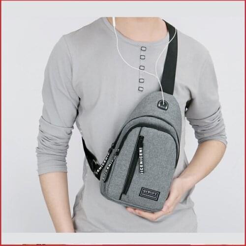 Shoulder Men Chest Simple Storage Travel Small Backpack Black Crossbody Mini Coffee Satchel Hand Bags