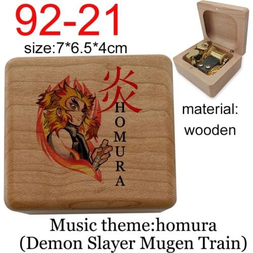 Homura music box demon slayer movie mugen train music theme mechanical for cosplay friends new year Christmas Gift