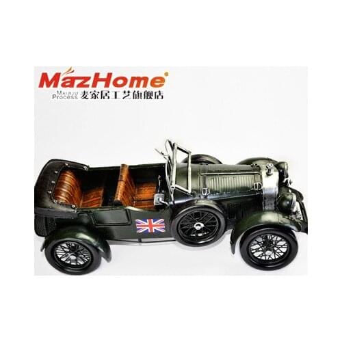 The new Union Jack Army manual green sports car models to do the old retro bar window Road Home accessories Decoration