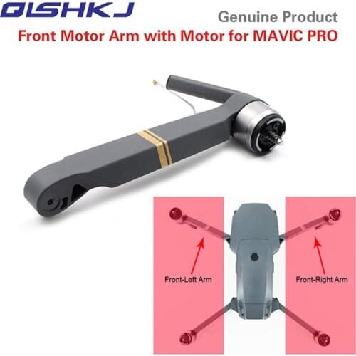 Original 1pc Replacement Front Left /Front Right Motor Arm Drone Arm with Motor Repair Part for DJI MAVIC PRO Drone Accessories