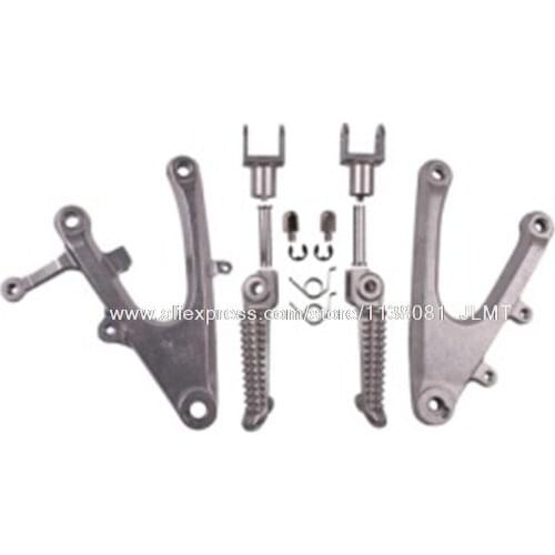 Motorcycle Front Silver / Black Bracket Footrest for YAMAHA YZFR1 2004 - 2006 for for YAMAHA YZFR1 Bracket Footrest