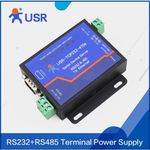 ModBus RTU Converters Dual Serial RS485 RS232 to Ethernet Server Terminal TCP/IP Networking Device Module Support DNS DHCP Q062