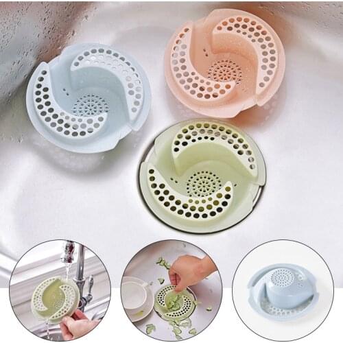 Kitchen Sink Drain Plugs Strainers Bath Drain Stopper Sink Floor Drain Plug Sewer Hair Filter Mesh Anti-blocking Accessories