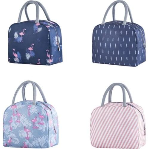 Lunch Bags For Women Men Water Resistant Reusable Insulated Lunch Tote Bag With Fashion Print For School Office Picnic Bags