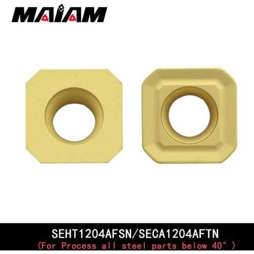 SECA SEHT inserts SECA1204 SEHT1204 SECA1204AFTN SEHT1204AFSN insert carbide cnc milling cutter insert KM12 tool holder