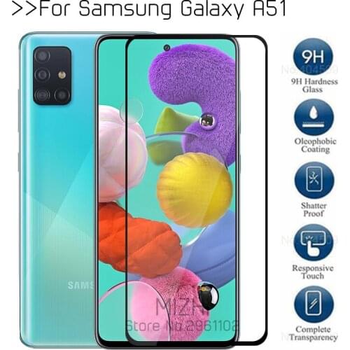 For samsung a51 2019 tempered glass for samsung galaxy a51 protective glass on galax a 51 51a a515f a-51 screen protector film