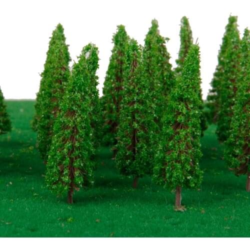 50x Trees Model Train Railroad Wargame Garden Forest Scenery Landscape HO OO