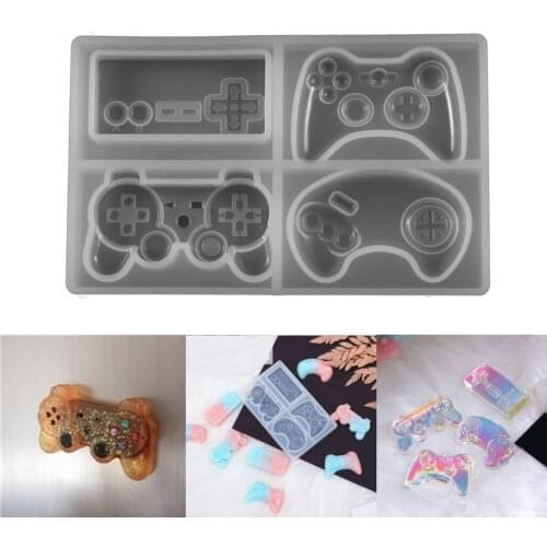 4Style/Set Gamepad Silicone Molds Epoxy Resin Mold Game Controller Mould for DIY Keychain Crafts Jewelry Making Kids Gift Tools